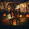 Glitzhome® 61.75"H Lighted Halloween 2D Haunted House Outdoor Decor